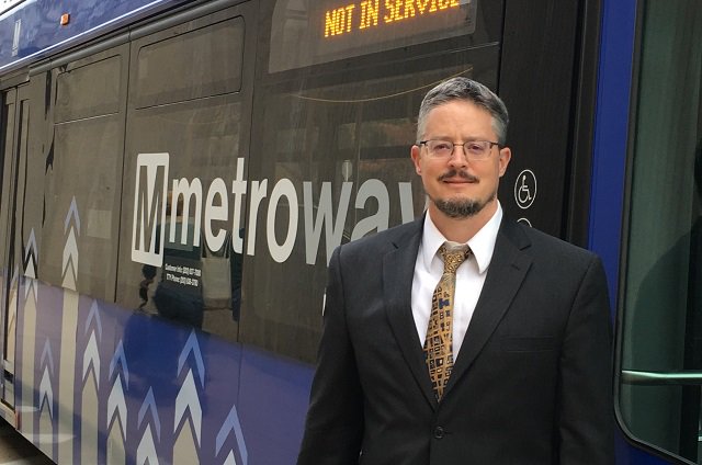 Eric Randall at Metroway opening