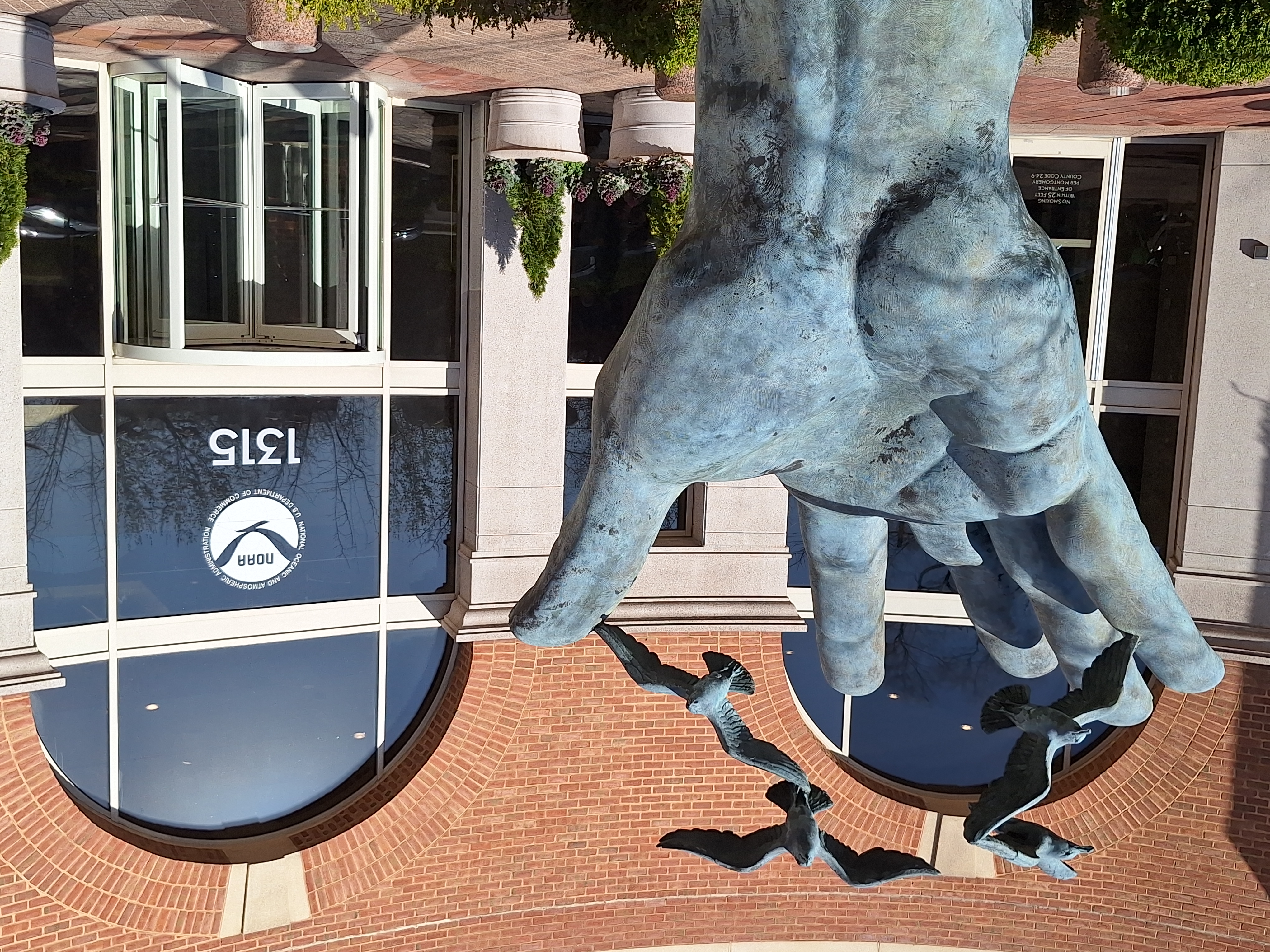 NOAA_Hand_Sculpture_Picture_1315_East-West_Highway_3-27-2025