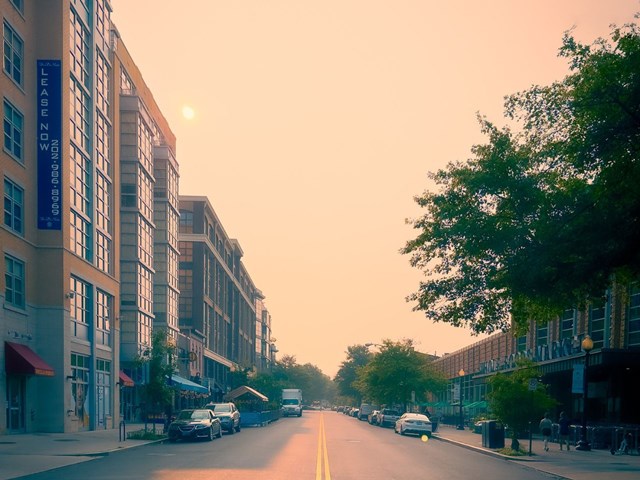 Smoky day in Washington DC