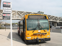 Photo of Fairfax Connector bus in Herndon Virginia