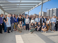 Regional officials gather for a group photo on the transit tour