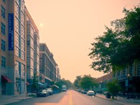 Smoky day in Washington DC