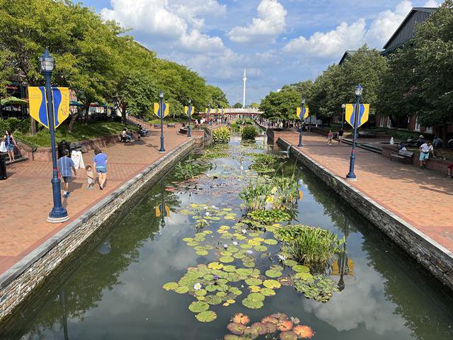 Carroll Creek in Frederick, Maryland