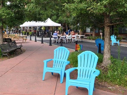 Laurel Avenue Streetery in Takoma Park, Maryland