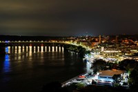 Evening view of Potomac River and K Street Expressway from Watergate