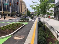 Arlington Virginia street with crosswalk