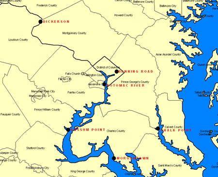 Area power plants that have closed or reduced emissions